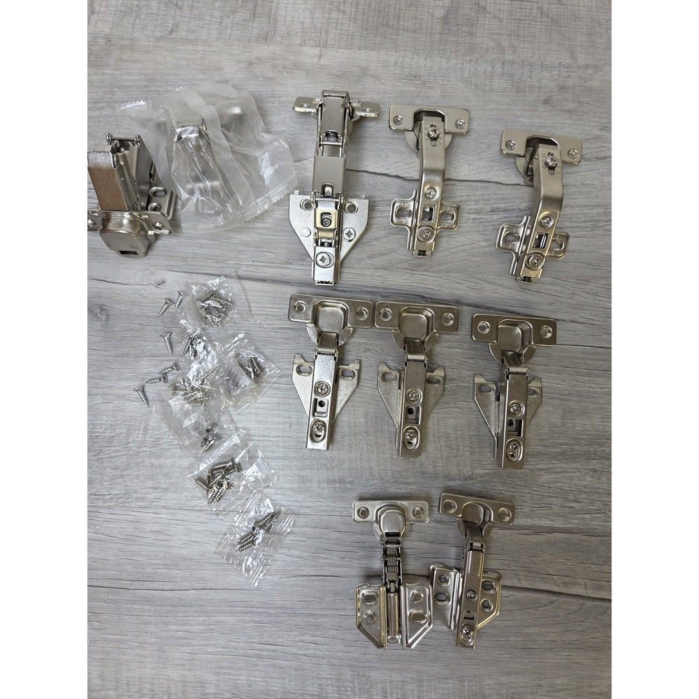 10 Stainless Steel Hidden Hinges Kitchen Cabinet Hardware Various Size/Degrees